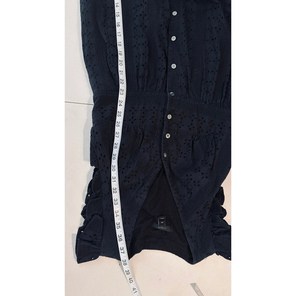 J. Crew Black Eyelet Midi Dress - Picture 9 of 16